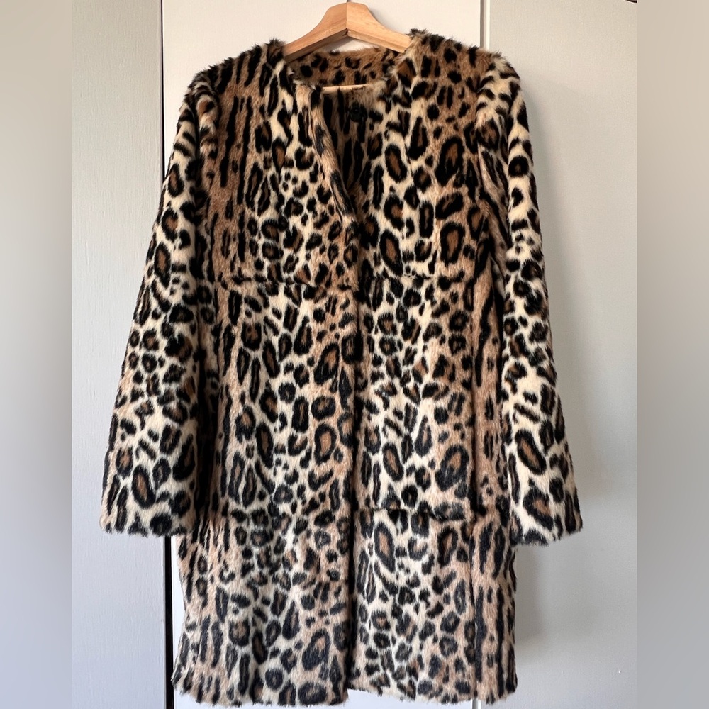 Top shop Cheetah Coat size 6